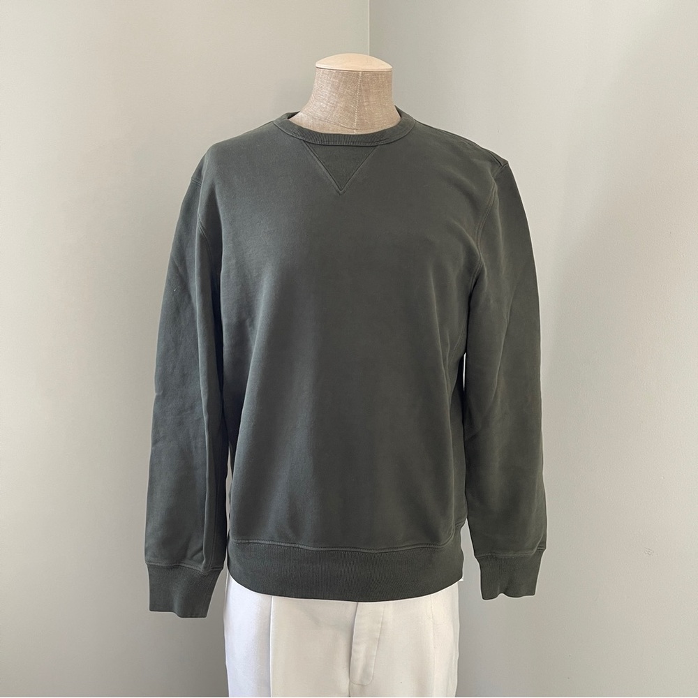 J. Crew Men's Olive Crewneck Sweater